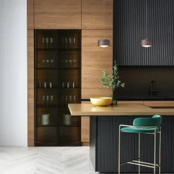 Best Grace LED Pendelleuchte, 2-flg., TW, unsichtbare Höhenverstellung, Baldachin: weiß matt Küche|Essbereiche