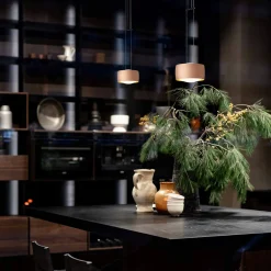 Best Grace LED Pendelleuchte, 2-flg., TW, unsichtbare Höhenverstellung, Baldachin: weiß matt Küche|Essbereiche