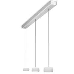 Outlet Grace LED Pendelleuchte, 3-flg., TW, unsichtbare Höhenverstellung, Baldachin: Alu gebürstet Küche|Essbereiche