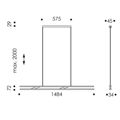 Hot Linto LED Pendelleuchte, fix Pendelleuchten