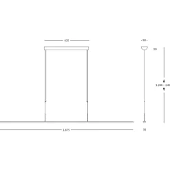 Lisgo Sky Straight Max LED Pendelleuchte Pendelleuchten