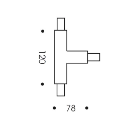 Clearance PHASE System T-Kupplung Schienensysteme|Schienensystemzubehör