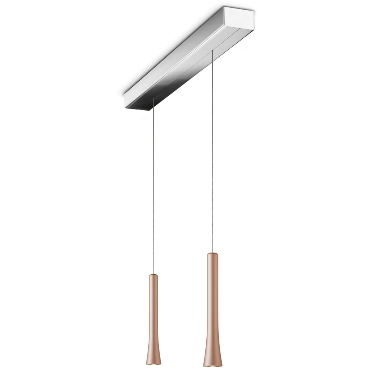 Best Rio LED Pendelleuchte, 2-flg., unsichtbare Höhenverstellung, Baldachin: Chrom Pendelleuchten|Pendelleuchten