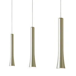 Discount Rio LED Pendelleuchte, 3-flg., unsichtbare Höhenverstellung, Baldachin: Chrom Pendelleuchten|Pendelleuchten