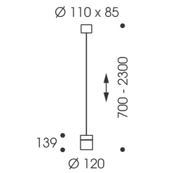 Discount Tudor M LED Pendelleuchte, TW, unsichtbare Höhenverstellung Pendelleuchten|Pendelleuchten