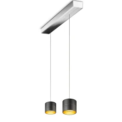 Clearance Tudor S LED Pendelleuchte, 2-flg., TW, unsichtbare Höhenverstellung, Baldachin: Chrom Pendelleuchten|Pendelleuchten