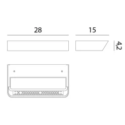 Hot Belvedere W2 LED Wandleuchte On/Off, 3000 K Wandleuchten|Flur