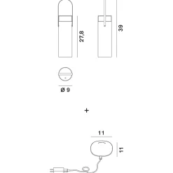 Hot Chiardiluna LED Akkuleuchte & Vase, Auslaufmodell Dekoration|Dekorative Leuchten