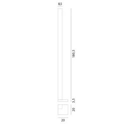 Discount Ciminiere D'italia F1 LED Stehleuchte Stehleuchten|Flur