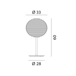 Best Flow Glass T2 Tischleuchte Tischleuchten|Schlafzimmer