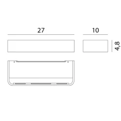 Discount Frame W2 LED Wandleuchte, 2700 K Wandleuchten|Objektbeleuchtung