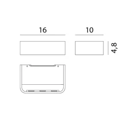 Online Frame W1 LED Wandleuchte, 3000 K Wandleuchten|Objektbeleuchtung