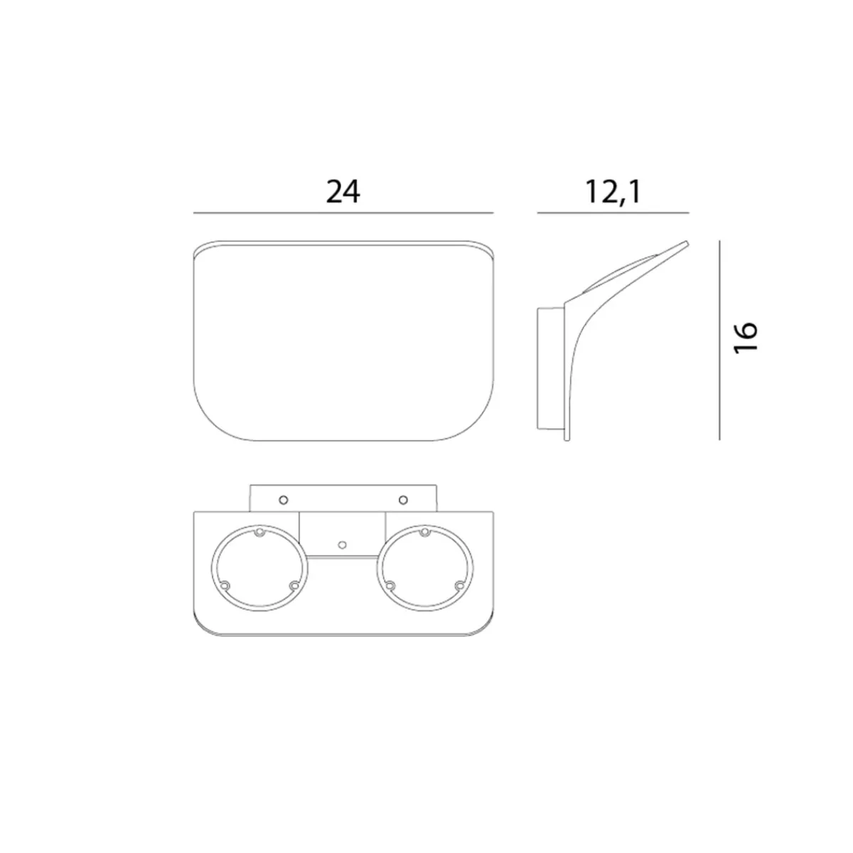 Hot Tide W0 LED Wandleuchte, 2700 K Wandleuchten|Flur