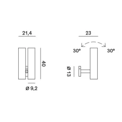 New Tobu W1 LED Wandleuchte, 2700 K Wandleuchten|Flur