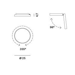 Hot Venere W1 LED Wand- / Deckenleuchte, 2700 K Wandleuchten|Deckenleuchten