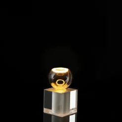 Discount Cubic Tischleuchte mit LED Floating Globe 80 klar Dekoration|Tischleuchten