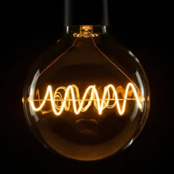 Outlet LED Bridge Globe 125 Curved Plus klar E27, 6,5 W, 1900 K, dimmbar E27|Dekorative Leuchtmittel