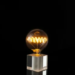 Outlet LED Bridge Globe 125 Curved Plus klar E27, 6,5 W, 1900 K, dimmbar E27|Dekorative Leuchtmittel