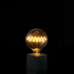 Outlet LED Bridge Globe 125 Curved Plus klar E27, 6,5 W, 1900 K, dimmbar E27|Dekorative Leuchtmittel