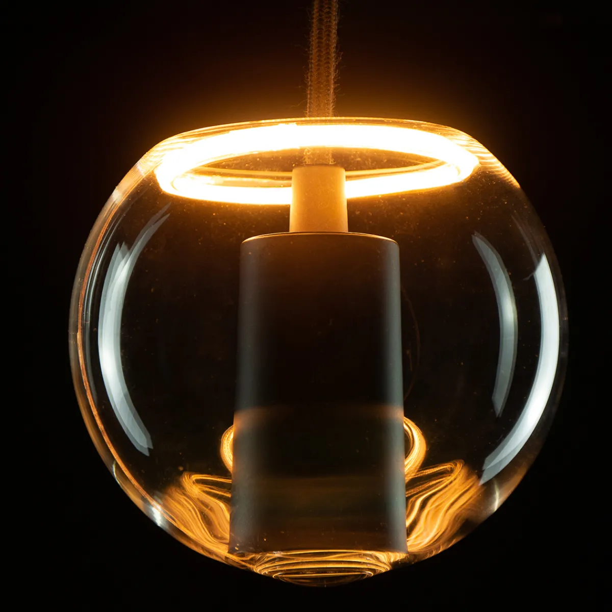 Discount LED Floating Globe 125 inside klar E27, 4,5 W, 2200 K, dimmbar E27|Dekorative Leuchtmittel