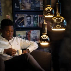 Outlet LED Floating Globe 125 klar E27, 4,5 W, 2200 K, dimmbar E27|Dekorative Leuchtmittel