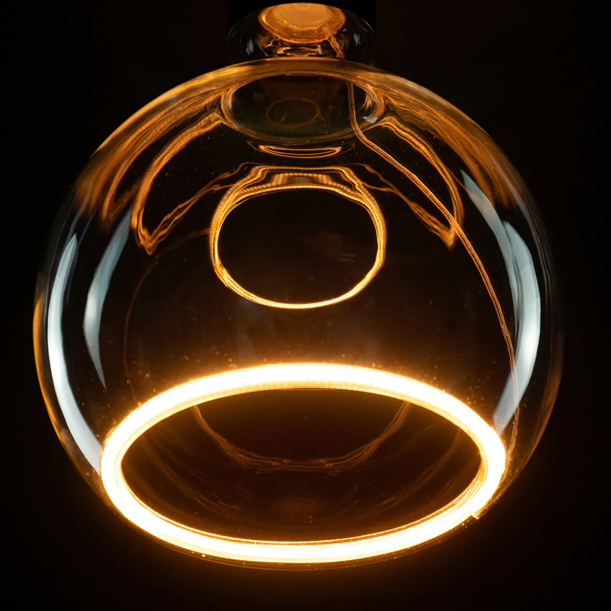 Sale LED Floating Globe 150 smokey grau E27, 6 W, 1900 K, dimmbar E27|Dekorative Leuchtmittel