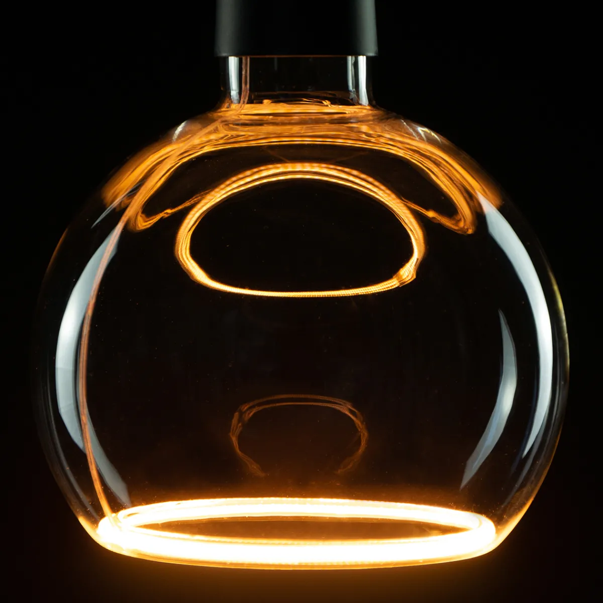 Sale LED Floating Globe 150 smokey grau E27, 6 W, 1900 K, dimmbar E27|Dekorative Leuchtmittel