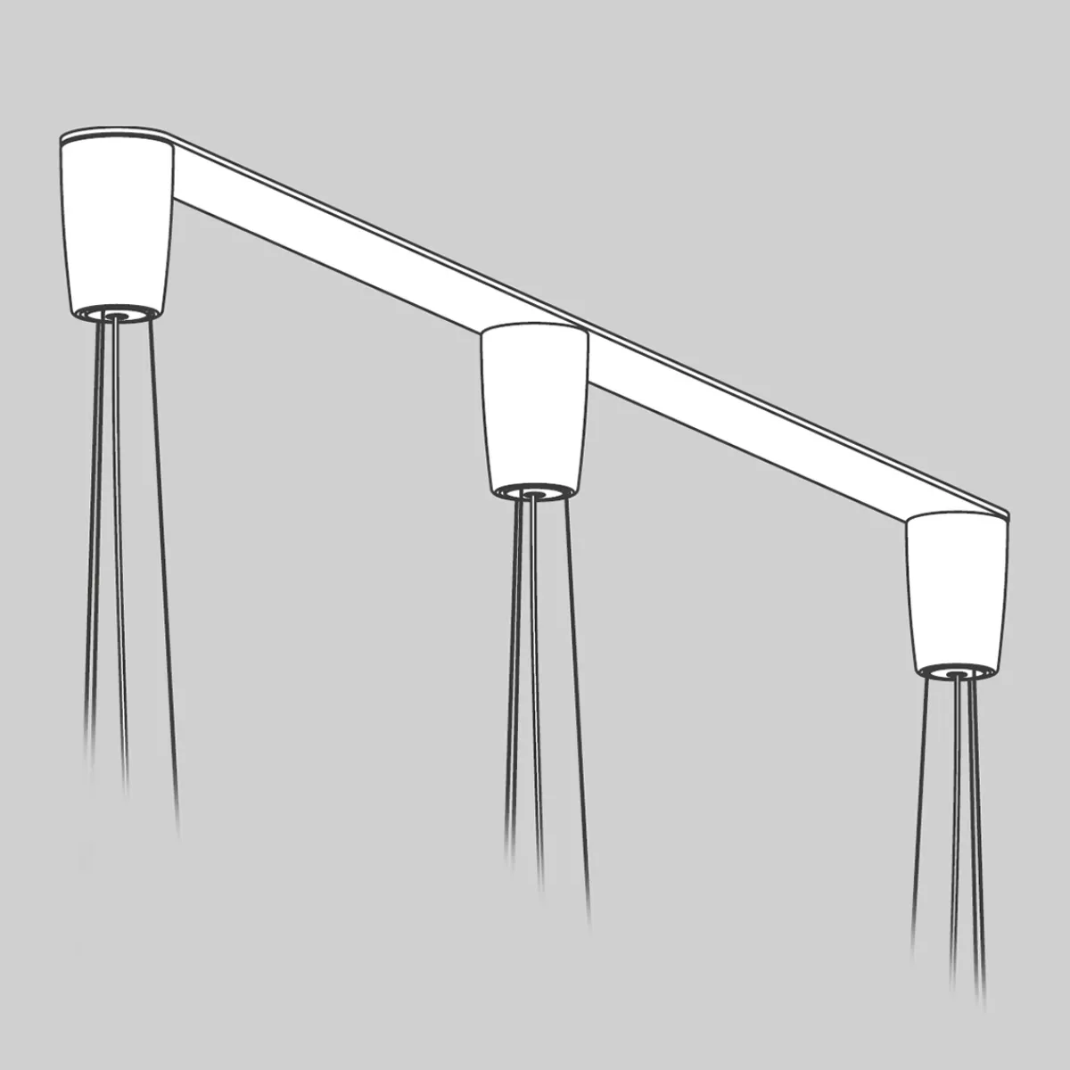Hot Baldachinprofil 3 für Pendelleuchten Montagezubehör