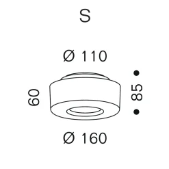 Hot Curling Ceiling S LED Deckenleuchte, 2700 K Downlights|Flur