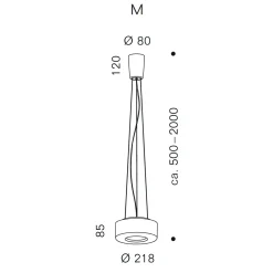 Outlet Curling Suspension Rope M LED Pendelleuchte, 2700 K Pendelleuchten