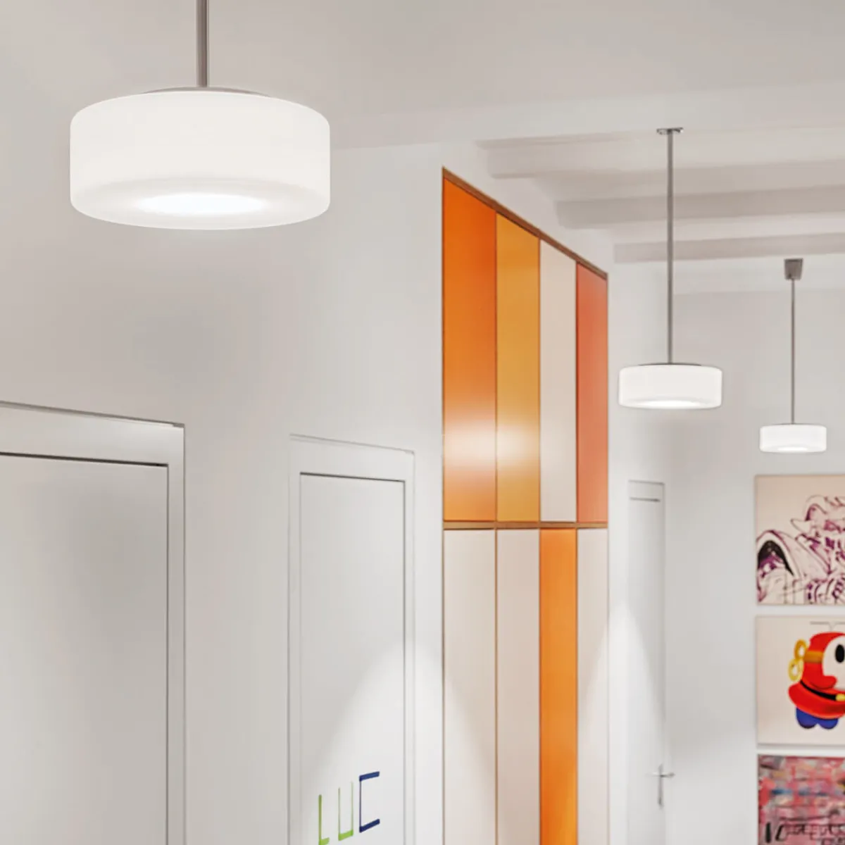 Outlet Curling Suspension Tube M LED Pendelleuchte, 3000 K Pendelleuchten|Flur