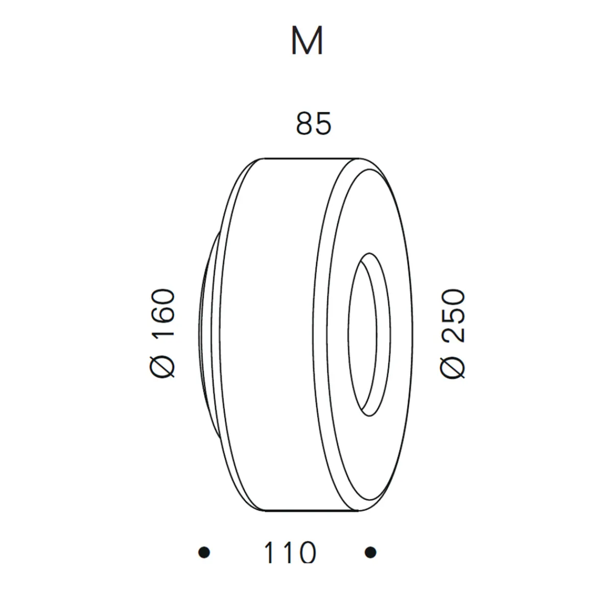 Clearance Curling Wall M LED Wandleuchte Flur|Wandleuchten
