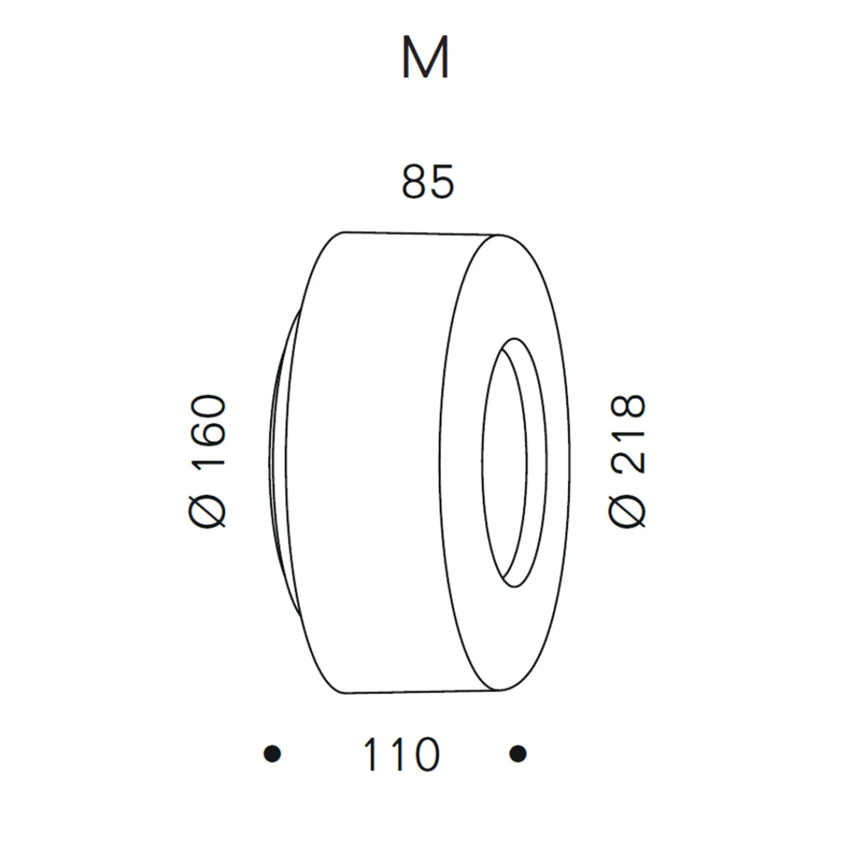 Clearance Curling Wall M LED Wandleuchte Flur|Wandleuchten