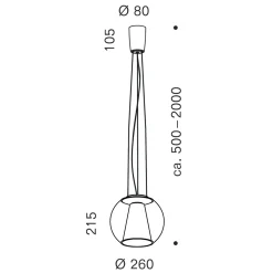 Draft Suspension Rope S LED Pendelleuchte, Dim2Warm Pendelleuchten|Schlafzimmer