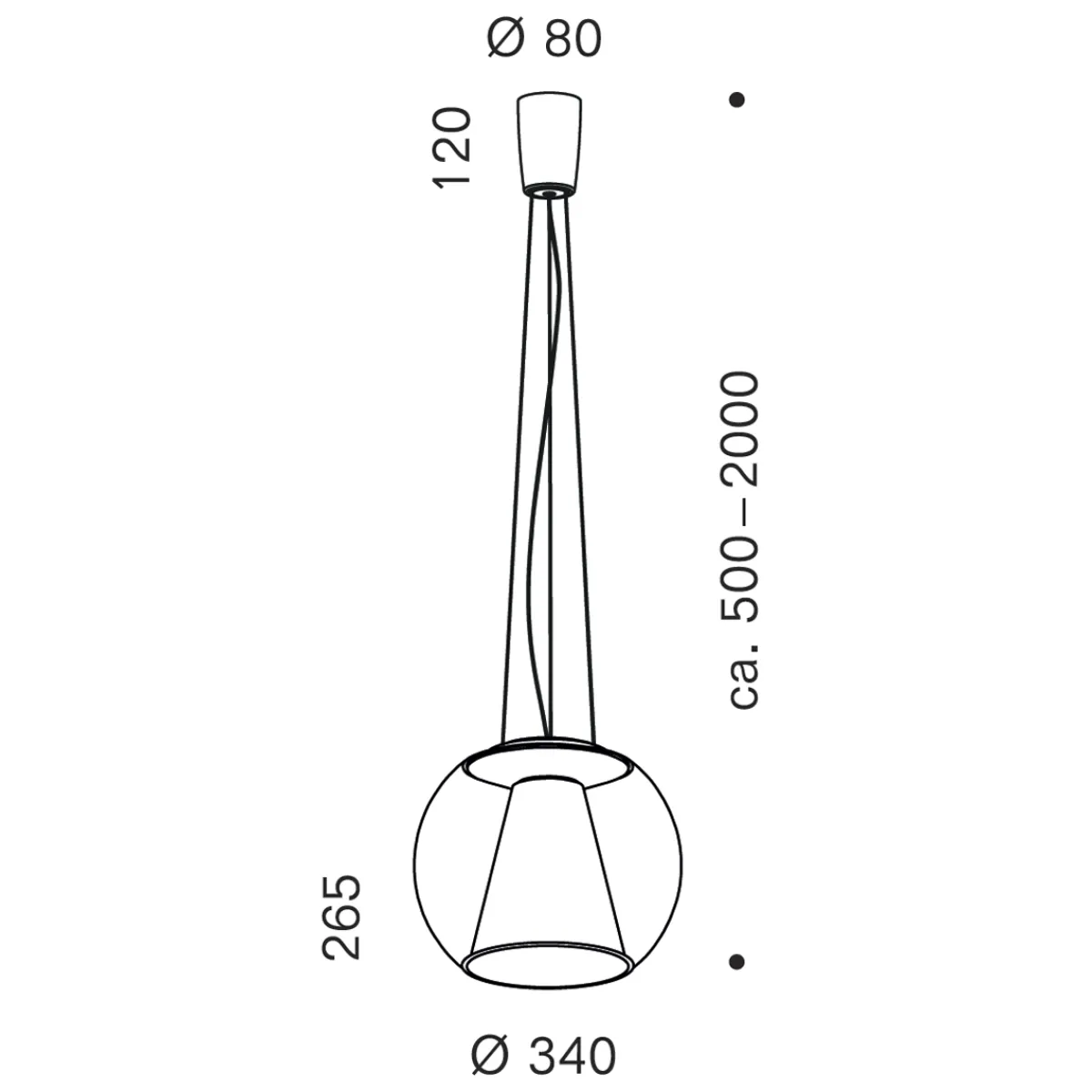 Online Draft Suspension Rope M LED Pendelleuchte, Dim2Warm Pendelleuchten|Flur