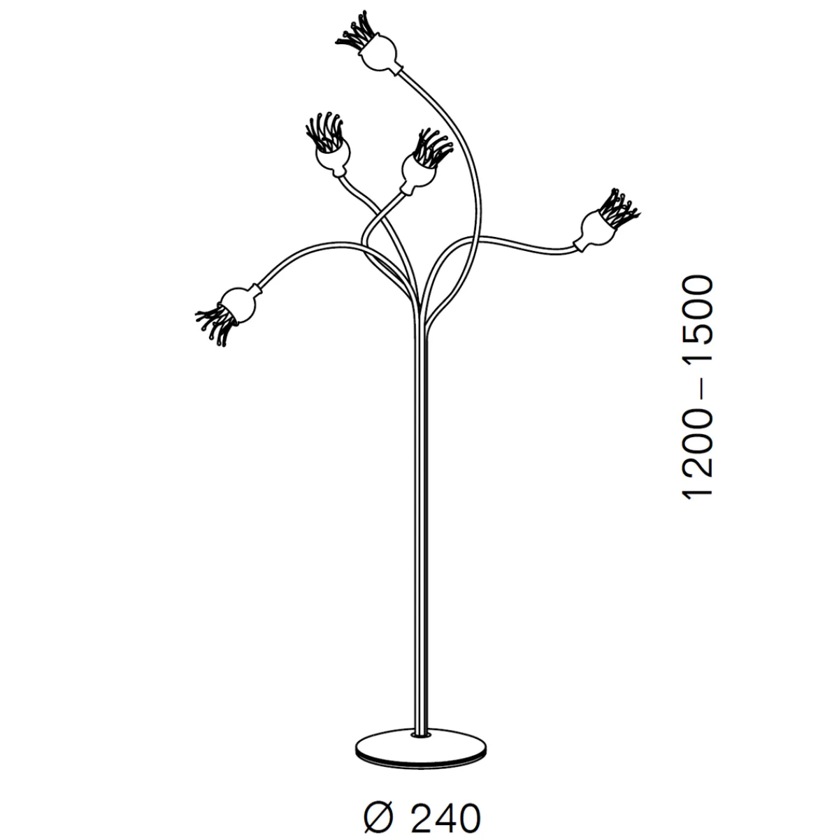 Best Poppy Floor 5 Stehleuchte Stehleuchten|Schlafzimmer