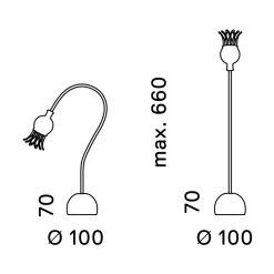 Outlet Poppy Table Tischleuchte Tischleuchten|Schlafzimmer