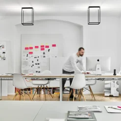 Clearance Reflex² Ceiling M 450 Tunable White LED Deckenleuchte, schwarz Arbeitszimmer|Büros