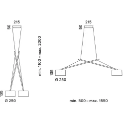 Clearance Twin Suspension Pendelleuchten