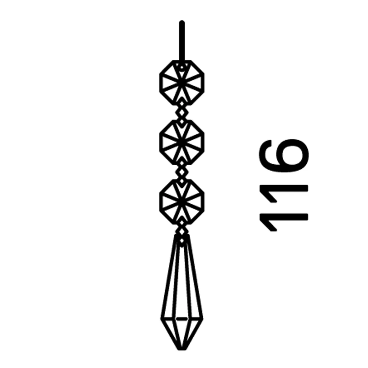 Online Zoom Crystal Anhänger Leuchtenzubehör