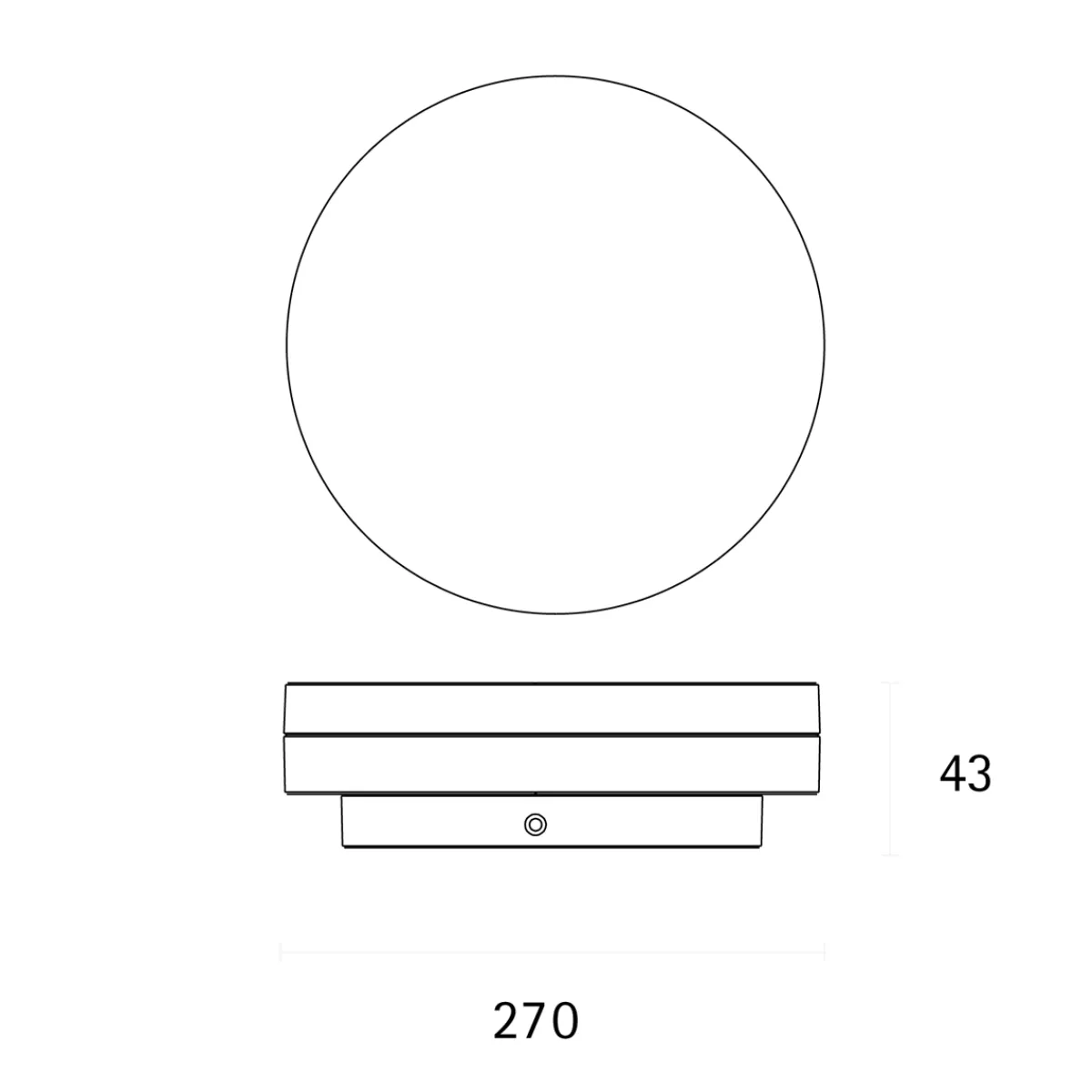 Circel LED Deckenleuchte, Ø: 27 cm Flur|Arbeitszimmer
