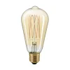 Hot LED Filament Edison Lampe Slim E27 Gold, 7 W, 2500 K, dimmbar E27|Dekorative Leuchtmittel