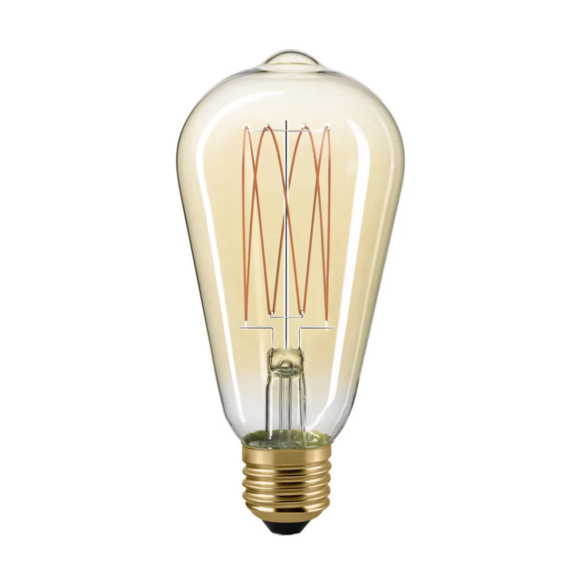 Hot LED Filament Edison Lampe Slim E27 Gold, 7 W, 2500 K, dimmbar E27|Dekorative Leuchtmittel