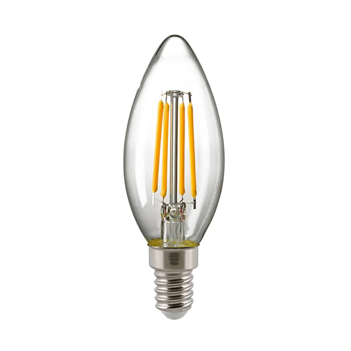 Outlet LED Filament Kerze E14 klar, 2,5 W, Dim-to-Warm E14|Led-Lampen
