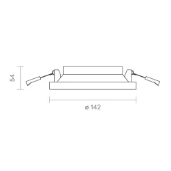 Discount Nivo LED Decken-Einbauleuchte, schwenkbar, Ø: 14,2 cm Museen/Showrooms|Strahler