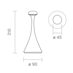 Hot Nudrop mini LED Akkuleuchte Terrassen|Akkuleuchten