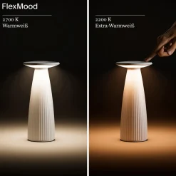 Outlet Nuflair LED Akkuleuchte & Vase Dekoration|Gastronomie
