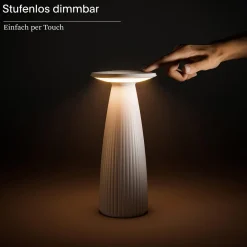 Outlet Nuflair LED Akkuleuchte & Vase Dekoration|Gastronomie