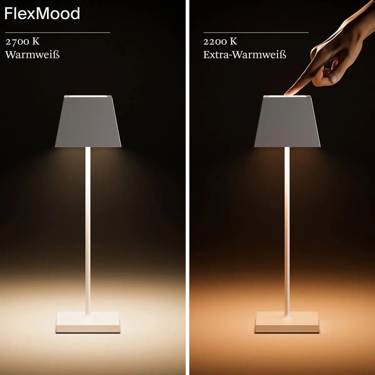 Discount Nuindie LED Akkuleuchte, Flex-Mood, eckig Terrassen|Dekorative Leuchten