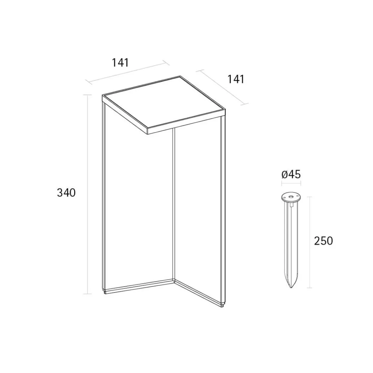 Nusolar LED Akku-Solarleuchte Terrassen|Stehleuchten